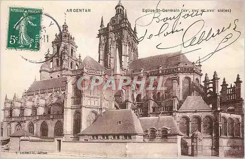 Cartes postales Argentan Eglise St Germain (XVe XVIe et XVIIe siecles)