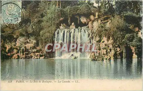 Ansichtskarte AK Paris le Bois de Boulogne la Cascade