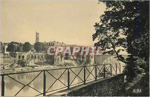 Cartes postales Villeneuve sur Lot la Mairie et Vieux Pont Vue de Basterou