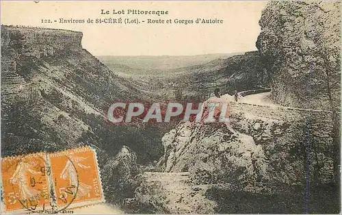 Ansichtskarte AK Environs de St Cere (Lot) le Lot Pittoresque Route et Gorges d'Autoire