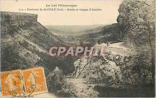 Cartes postales Environs de St Cere (Lot) le Lot Pittoresque Route et Gorges d'Autoire
