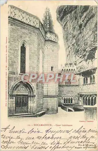 Cartes postales Rocamadour Cour Interieure