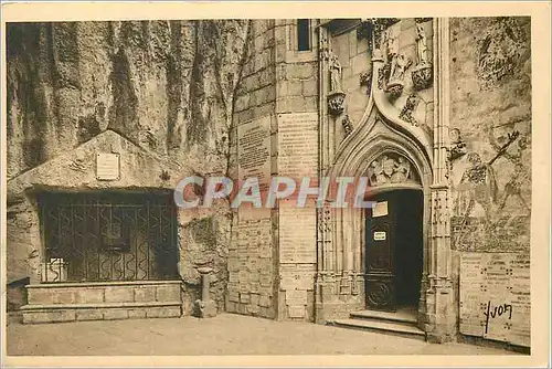 Cartes postales Rocamadour (Lot) le Tombeau de Saint Amadour et l'Entree de la Chapelle Miraculeuse