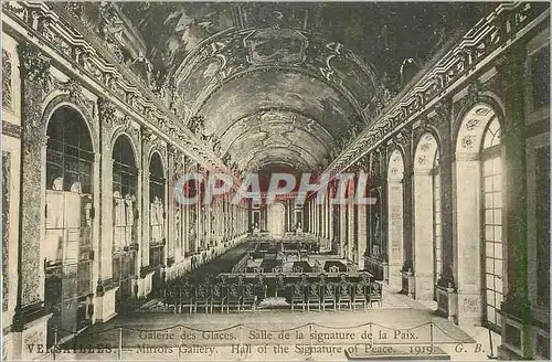 Ansichtskarte AK Versailles Galerie des Glaces Salle de la Signature de la Paix