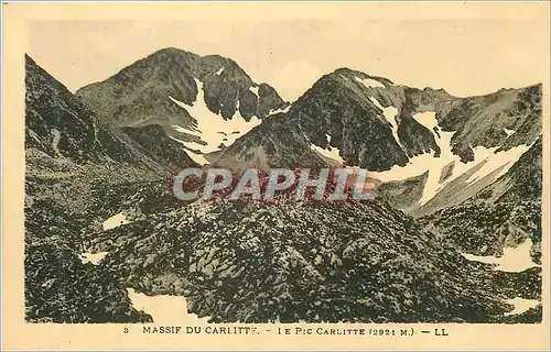 Ansichtskarte AK Massif du Carlitte le Pic Carlitte (2921m)