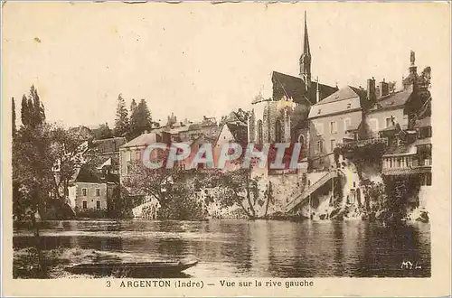 Ansichtskarte AK Argenton (Indre) Vue sur la Rive Gauche