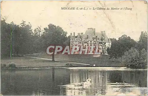 Ansichtskarte AK Monnaie (I et L) le Chateau du Mortier et l'Etang