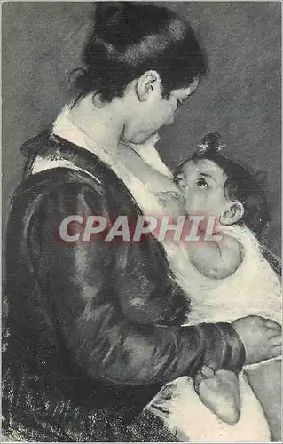 Cartes postales Mary Cassatt Mere Allaitant son Enfant Collection de Madame d'Alayer de Costemore d'Arc