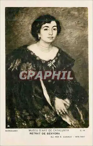 Cartes postales Barcelona Museu d'Art de Catalunya Retrait de Senyora