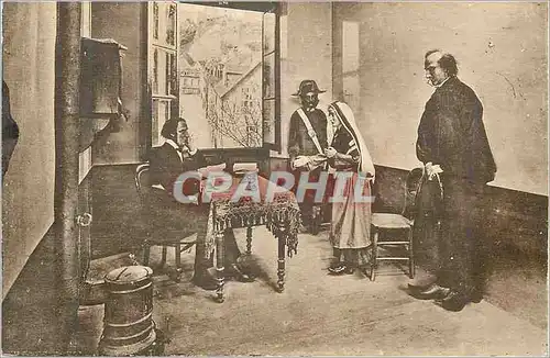 Cartes postales (Dimanche 21 Fevrier 1858) Bernadete arretee a la Sortie des Vepres est Conduite devant le Conna