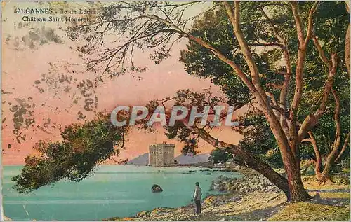 Cartes postales Cannes Ile de Lerins Chateau Saint Honorat