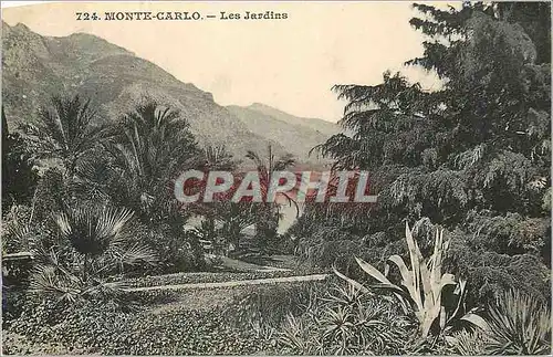 Cartes postales Monte Carlo Les Jardins