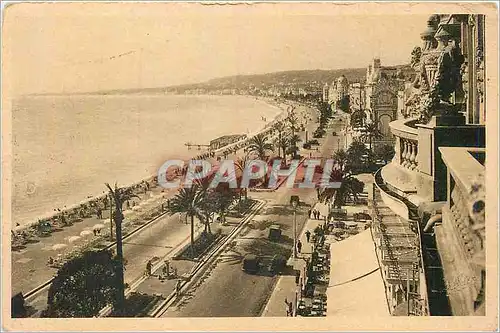 Ansichtskarte AK Cote d'Azur Artistique Nice Vue D'Ensemble de la Promenade des Anglais