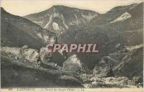 Cartes postales L'Auvergne Le Chemin des Gorges d'Enfer