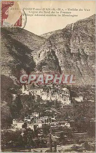 Cartes postales Touet sur Var (A M) Vallee du Var Ligne du Sud de la France Village Adosse Contre la Montagne