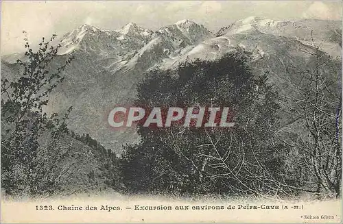 Cartes postales Chaine des Alpes Excursion aux Environs de Peira Cava (A M)