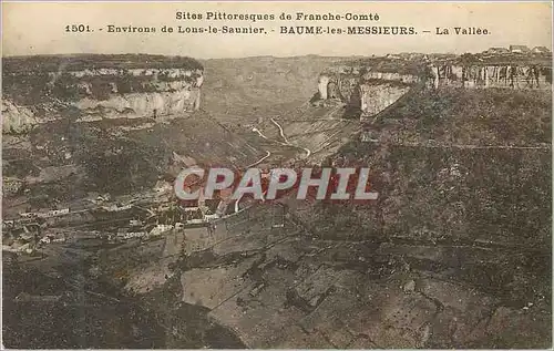 Cartes postales Sites Pittoresques de Franche Comte Environs de Lons le Saunier Baume les Messieurs La Vallee