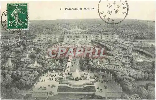 Cartes postales Panorama de Versailles