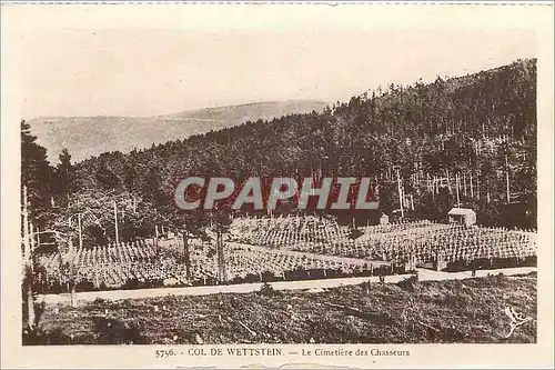 Ansichtskarte AK Col de Wettstein Le Cimetiere des Chasseurs Militaria