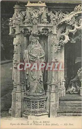 Ansichtskarte AK Eglise de Brou Figures du Mausolee de Philibert le Beau (Detail)