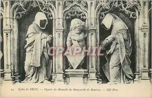 Ansichtskarte AK Eglise de Brou Figures du Mausolee de Marguerite de Bourbon