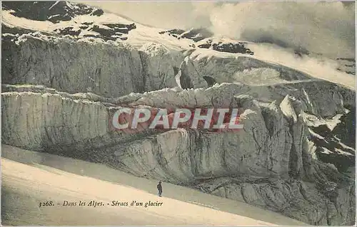 Ansichtskarte AK Dans les Alpes Seracs d'Un Glacier