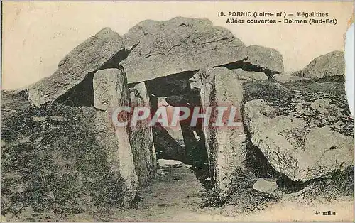 Cartes postales Pornic (Loire Inf) Megalithes Allees Couvertes Doimen (sud Est)