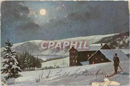 Cartes postales Fantaisie Ski