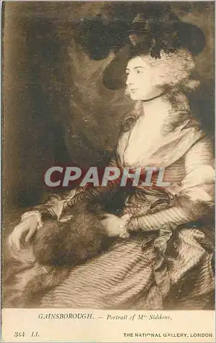 Cartes postales The National Gallery London Gainsborough Portrait of Mme Siddous