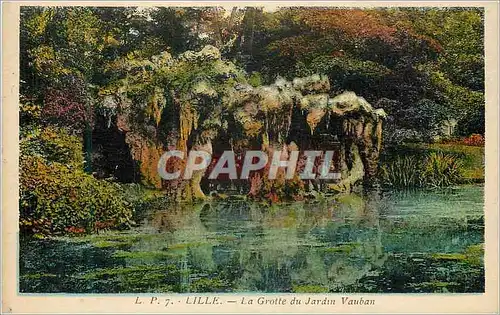 Cartes postales Lille La Grotte du Jardin Vauban