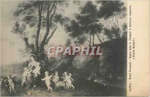 Cartes postales Napoli Museo Nationale Riposo della S Famiglia in Delizioza Campagan
