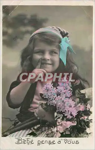 Cartes postales Bebe Pense a vous