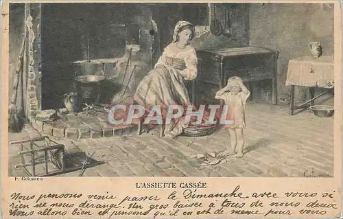 Cartes postales L'Assiette Cassee