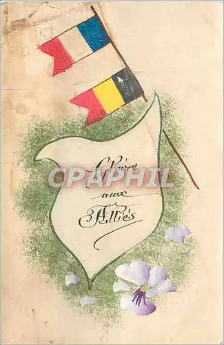 Cartes postales Gloire aux Allies Militaria