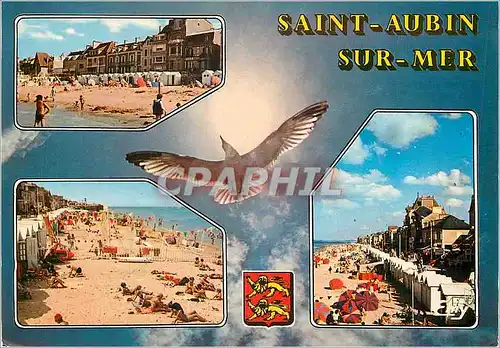 Cartes postales moderne Saint Aubin sur Mer (Calvados) divers Aspects de la Plage