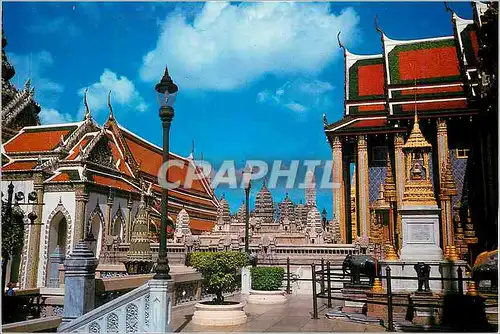 Cartes postales moderne One of The Interesting Part Inside the Famous Wat (Tample) Phra Keo at Bangkok Thailand