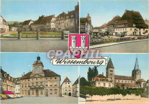 Cartes postales moderne Wissembourg Quai Anselmann Maison du Sel Hotel de Ville Eglise St Pierre et St Paul