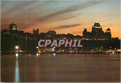Cartes postales moderne Quebec Que La Capitale la Nuit