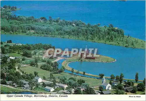 Moderne Karte Upper Canada Village Morrisburg Ontario Canada Aerial View