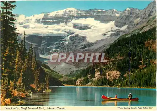 Moderne Karte Lake Louise  Banff National Park Alberta Canada Lake Louise And Mount victoria