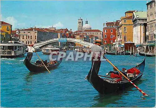 Moderne Karte Venezia Le Canal Grand et le Pont des Scalzi