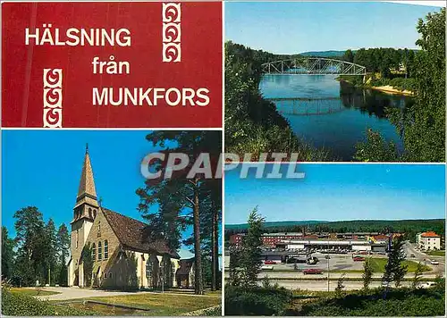Cartes postales moderne Halsning Fran Munkfors