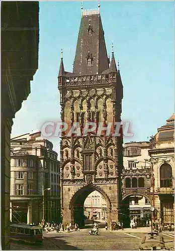 Cartes postales moderne Prague (Praha) Tour Poudriere apres 1475
