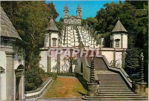 Cartes postales moderne Bom Jesus Braga (Portugal) Temple et Escalier