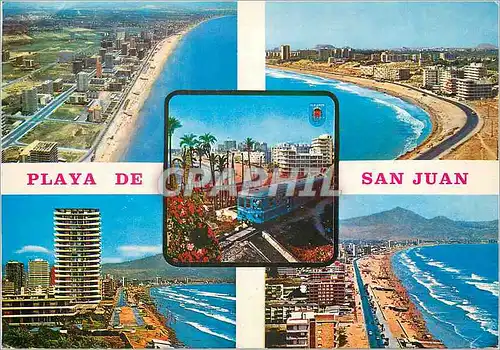 Cartes postales moderne Alicante Playa de San Juan Train