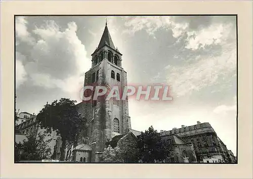 Moderne Karte Marion Valentine Eglise de Saint Germain des Pres et Fontaine de Charles Daudelin 1986