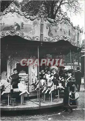 Moderne Karte Paris 1900 Le Maneige de la Fete Foraine