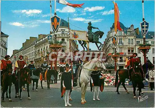 Moderne Karte Les Merveilles du Val de Loir Orleans (Loiret) Commemoration de la fete de Jeanne d'Arc place du