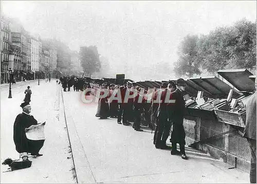 Cartes postales moderne Paris 1900 Les Bouquinistes sur le Quai des Grands Augustins A la Hauteur du Pont St Michel