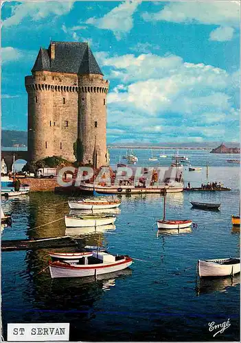 Cartes postales moderne Bretagne Cote d'Emeuraude Saint Malo Saint Servan La Tour Solidor